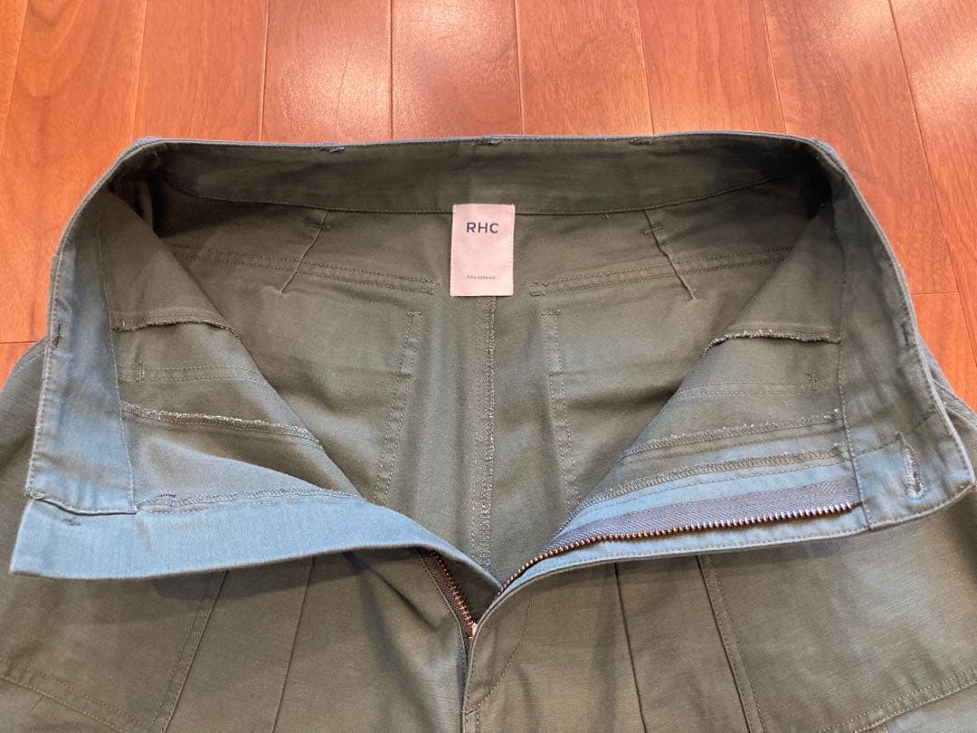 RHCロンハーマン　ワイドミリタリーパンツ（カーキ）