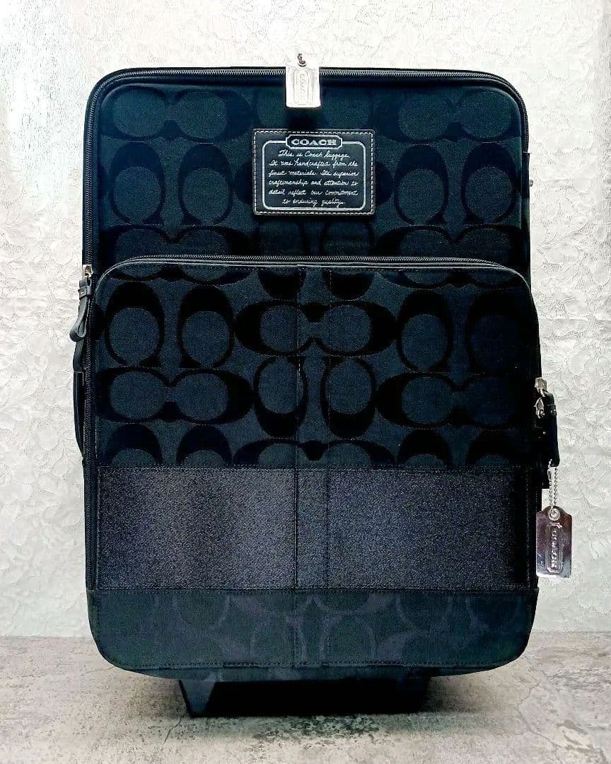 DD様✨COACH✨キャリーケース シグネチャー 出張 機内持ち込み可 大容量