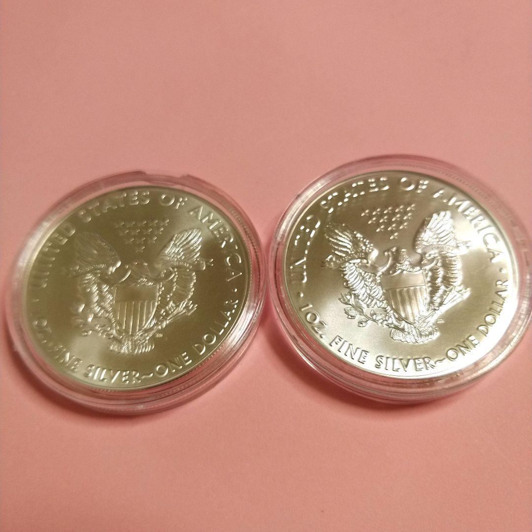 アメリカイーグル銀貨2020年1オンス2枚セット　純銀　新品