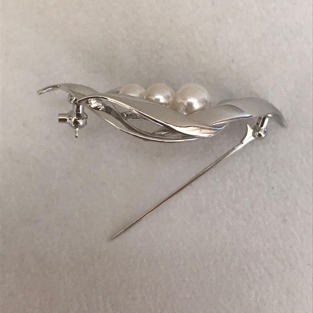 【極美品♡】ミキモト ブローチ　あこや5珠　現行品