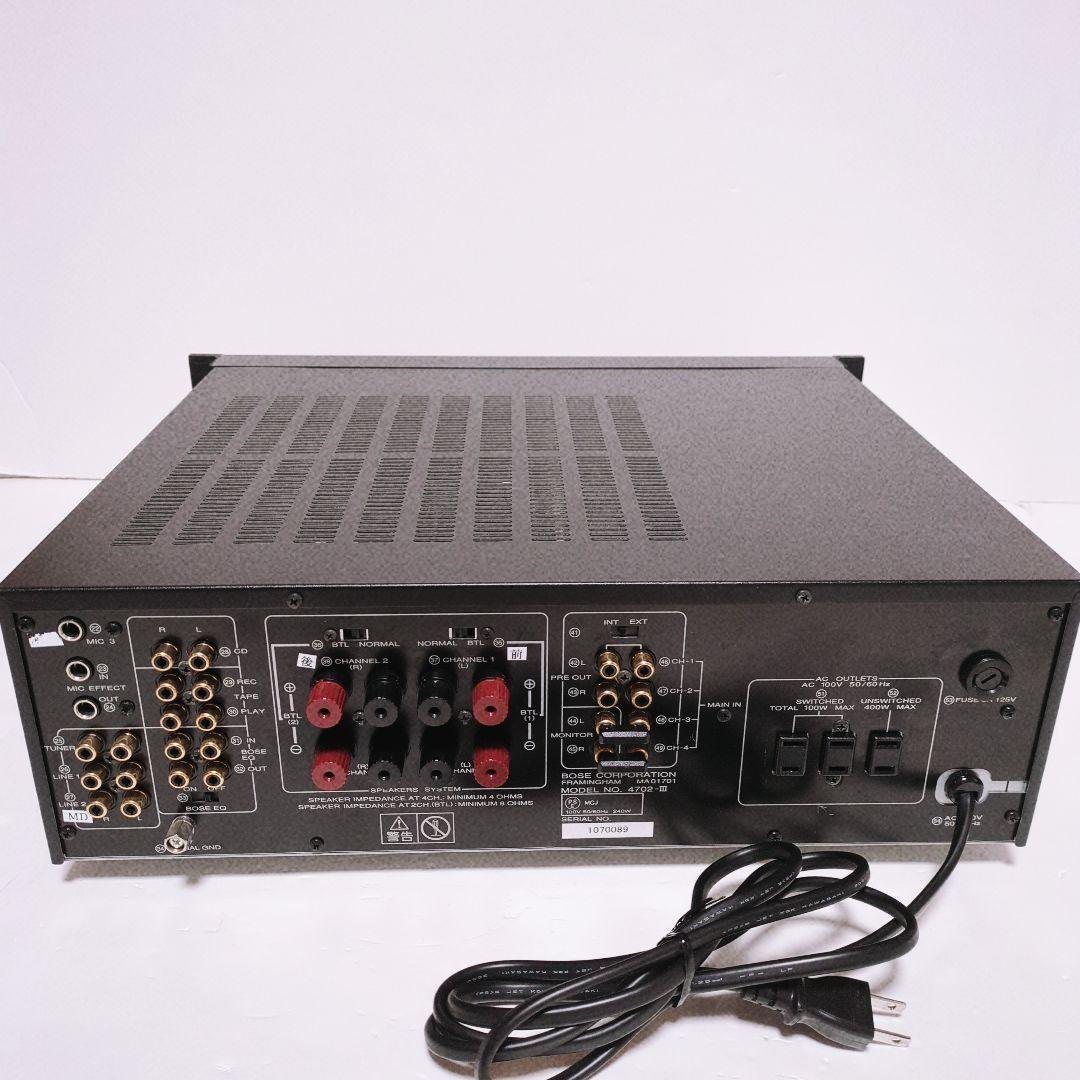 【到着後動作保証】BOSE ボーズ 4702-Ⅲ 4ch プリメインアンプ 美品