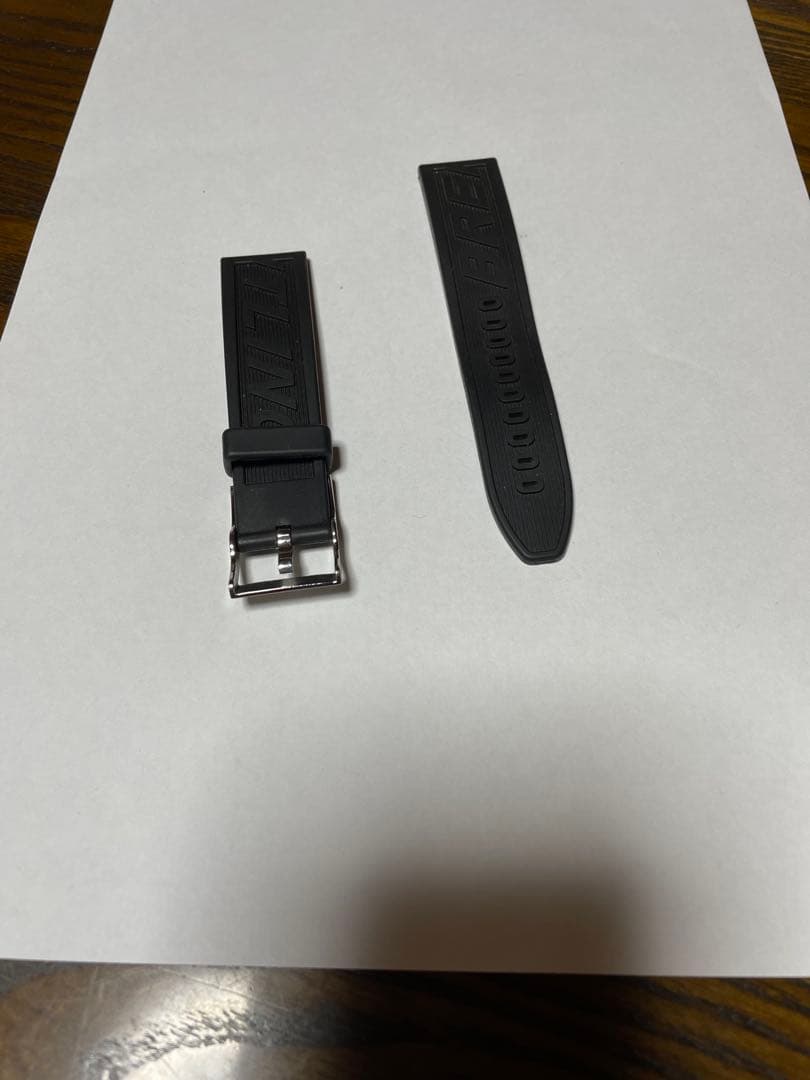 ブライトリング　ラバーベルト（ブラック） 金属バックル　純正品