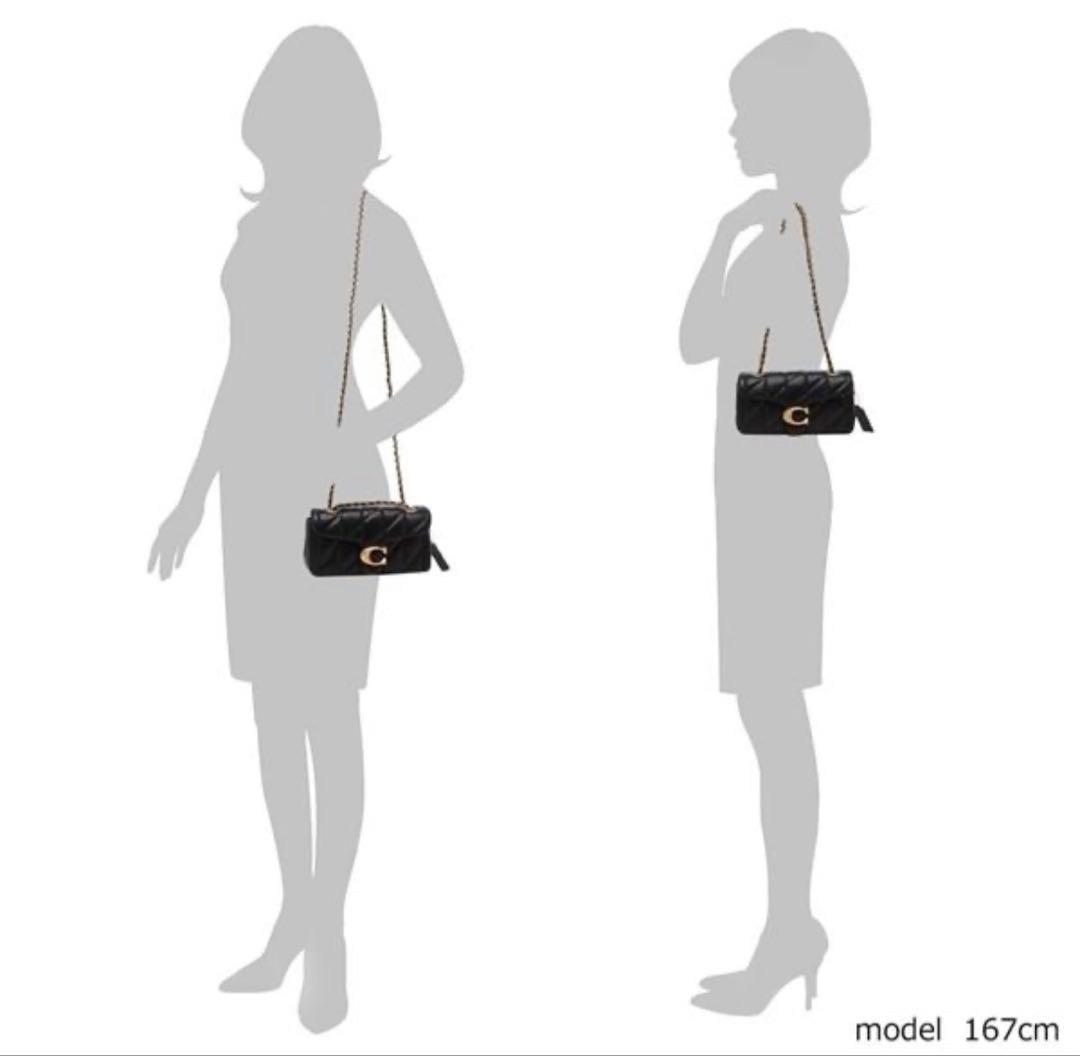 COACH CP149コーチ タビー ショルダー バッグ チェーン20 ブラック