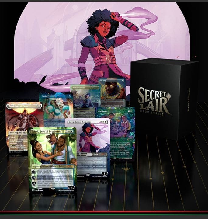 mtg secret lair black is magic foil 新品