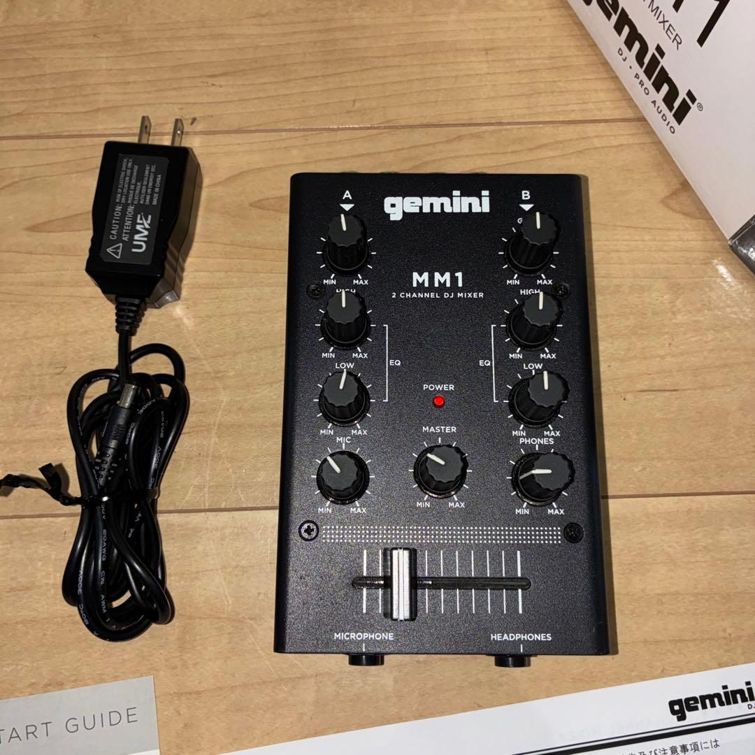 【美品】GEMINI DJ ミキサー ポータブル 2ch MM1