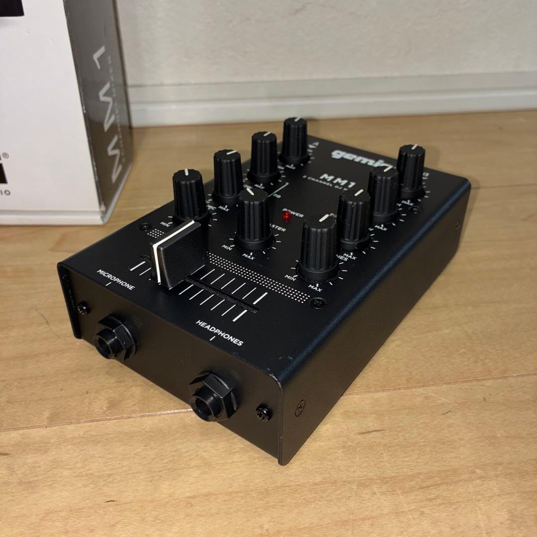 【美品】GEMINI DJ ミキサー ポータブル 2ch MM1