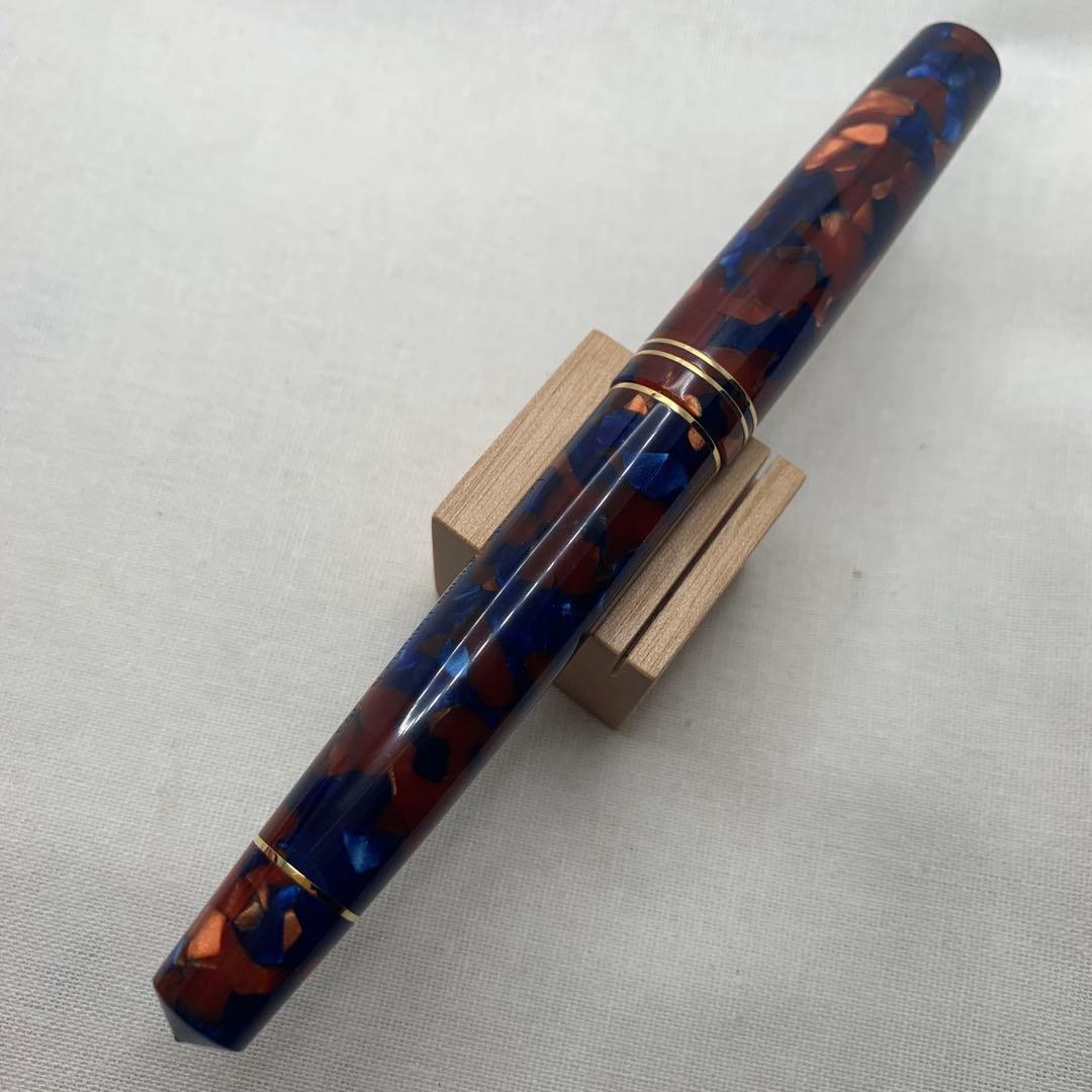 【美品】レオナルド　モーメントゼロ　万年筆　14K M ピエトラマリーナ