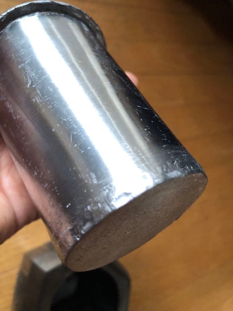 六角形 龍亀文様 錫製温酒器（酒壺）　真鍮取手付き　ビンテージ骨董