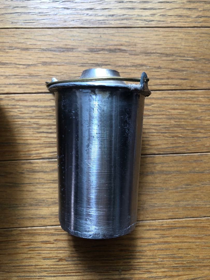 六角形 龍亀文様 錫製温酒器（酒壺）　真鍮取手付き　ビンテージ骨董