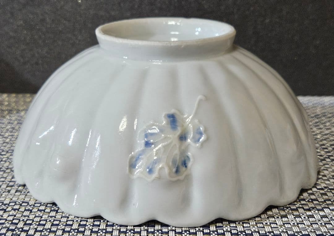 【近代陶芸の巨匠❗】帝室技芸員　板谷波山 波山銘　白磁　菊形小鉢　菓子鉢　共箱