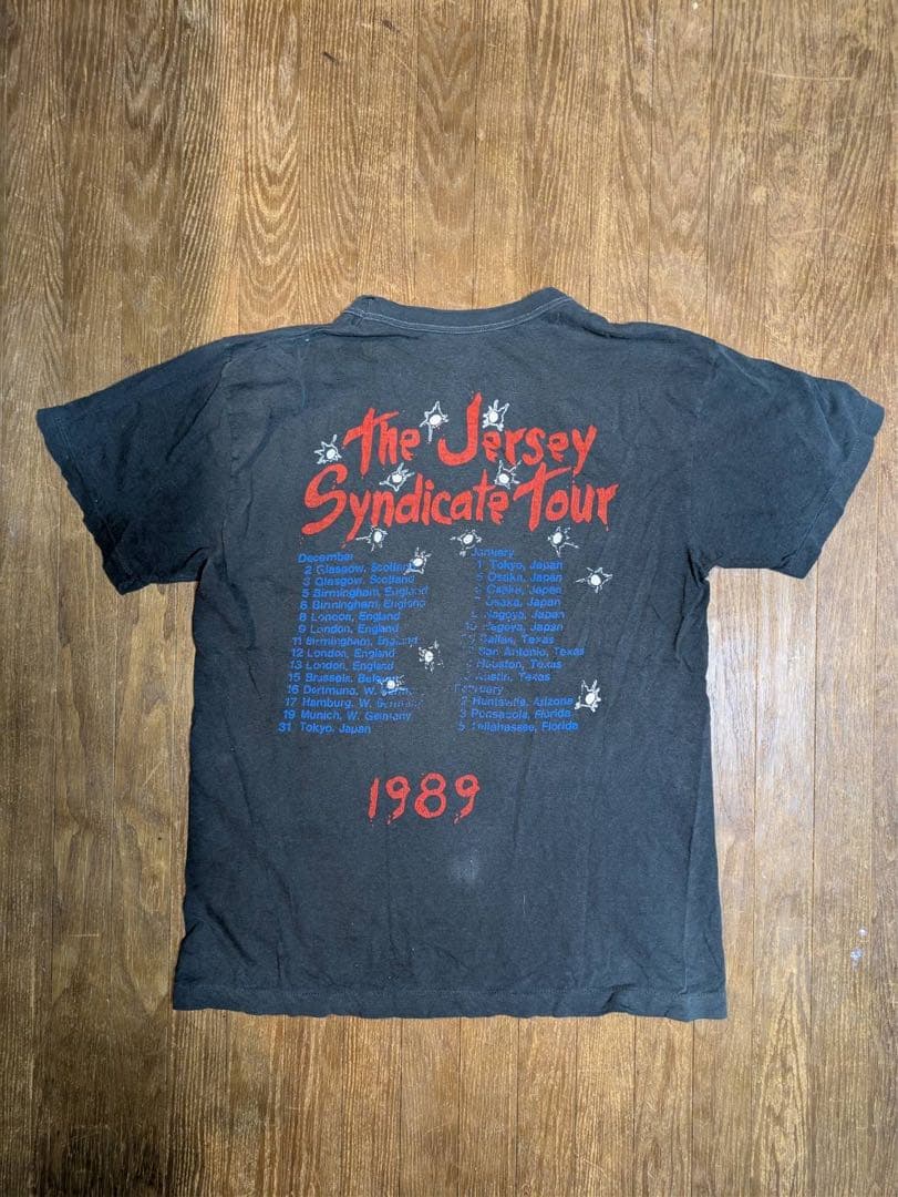 BON JOVI Jersey Syndicate Tour Tシャツ 1989