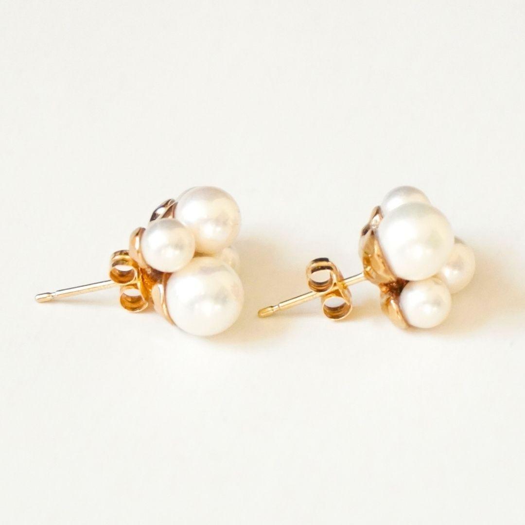 ete エテ パールピアス ポスト キャッチ K18