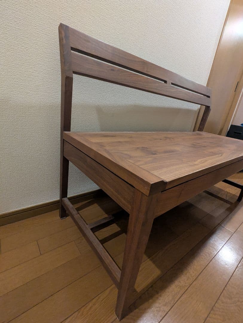 ルンバ対応！ ウォールナット材 ベンチ 幅118cm