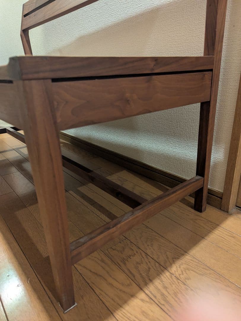 ルンバ対応！ ウォールナット材 ベンチ 幅118cm