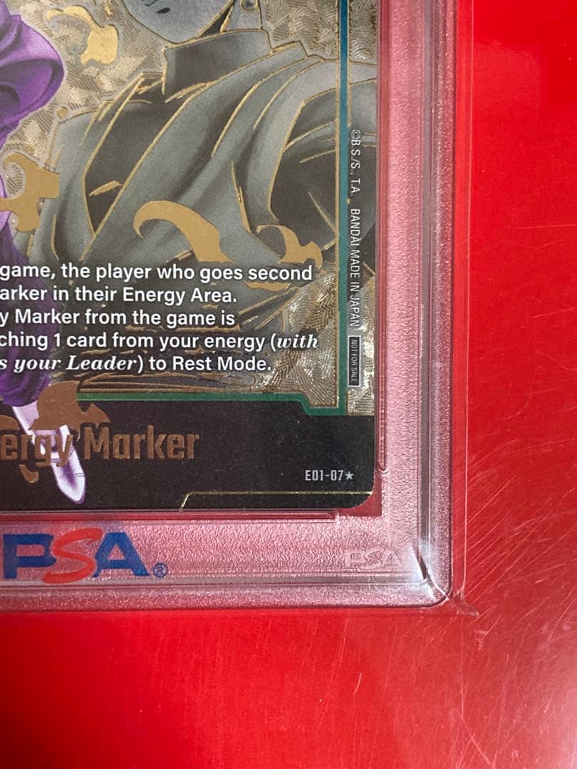英訳版　PSA10 ドラゴンボール エナジーマーカー 悟空ブラック E01-07