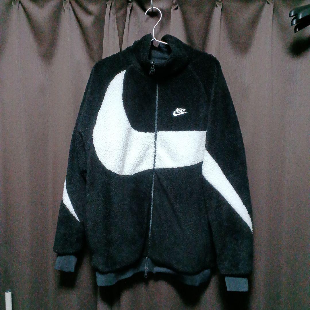 ルフィさん Nike フリース ジャケット Lサイズ 黒/白