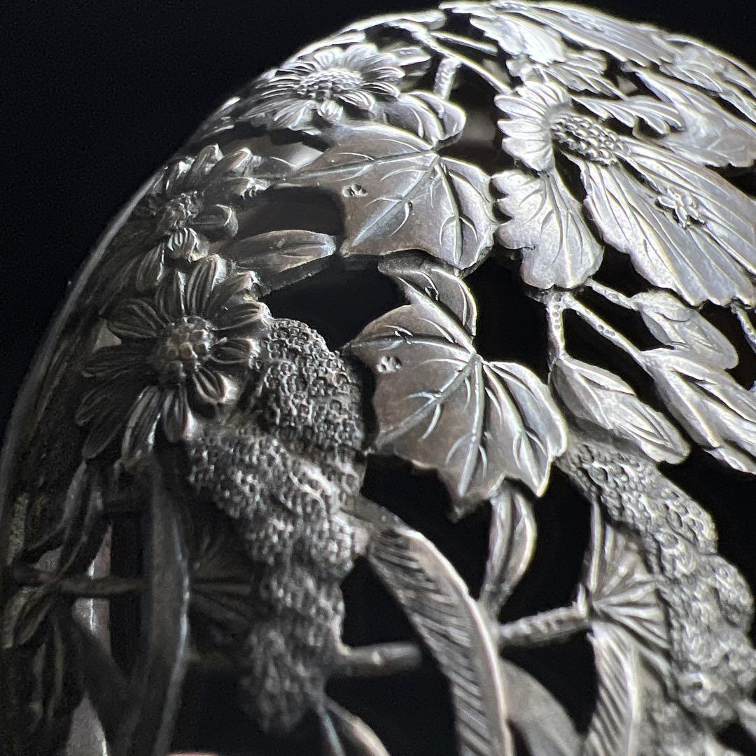 中国元時代　七官青磁　上手　銀火屋香炉　木箱付　東Y7-1203☆2Fトサオ