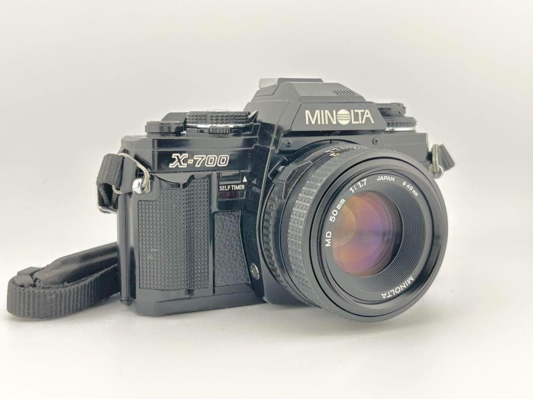 【完動品】MINOLTA X-700 + MD 50mm F1.7 動作確認済