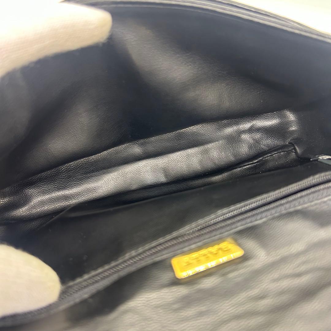 美品✨ Bally バリー レディース ショルダー バッグ レザー ブラック