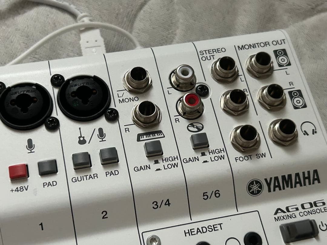 YAMAHA AG06 インターフェース