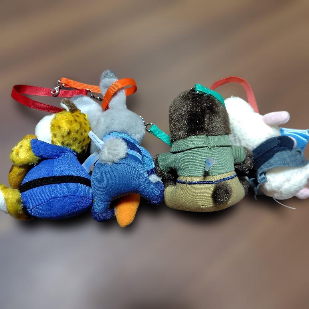 ズートピア ぬいぐるみ チャーム　 4体セット