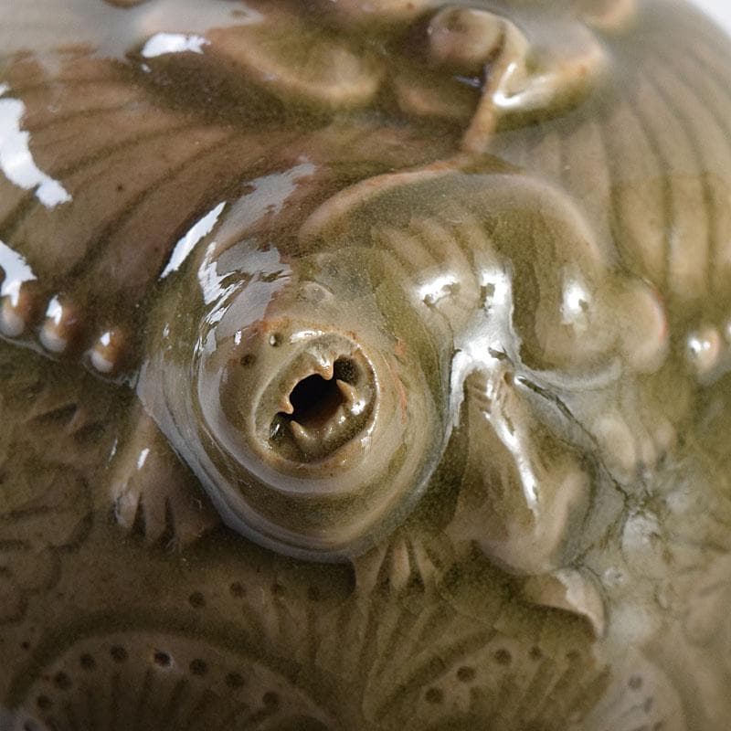 中国　龍泉窯　青磁　神獣注ぎ口　水滴　水注　N　8153