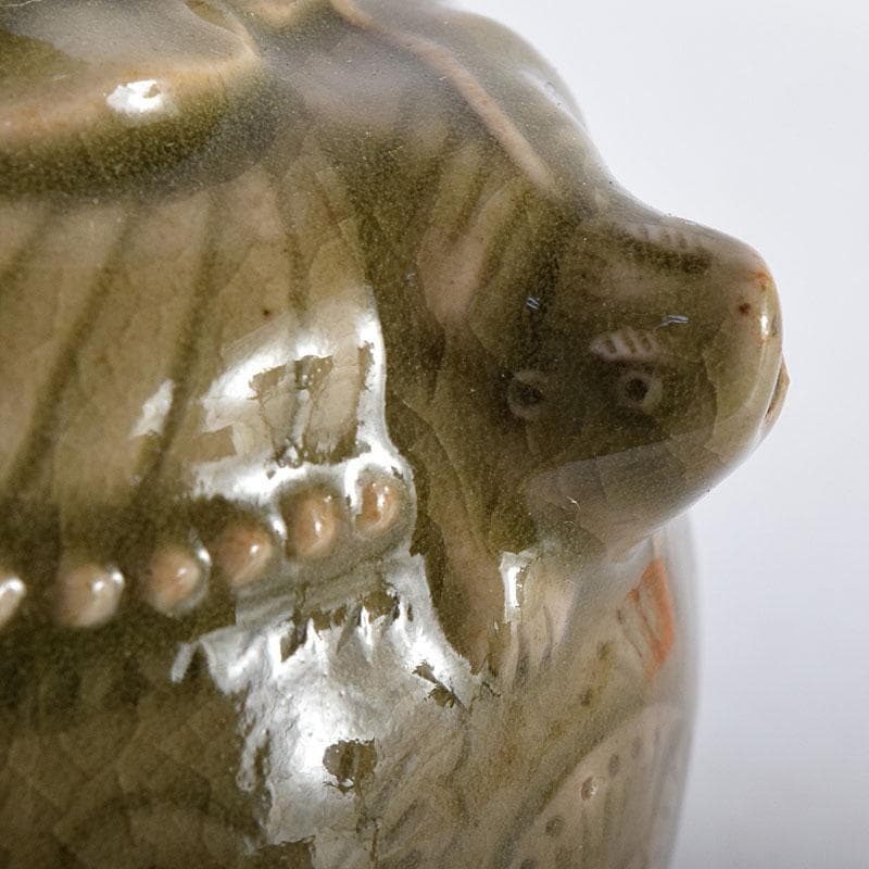 中国　龍泉窯　青磁　神獣注ぎ口　水滴　水注　N　8153