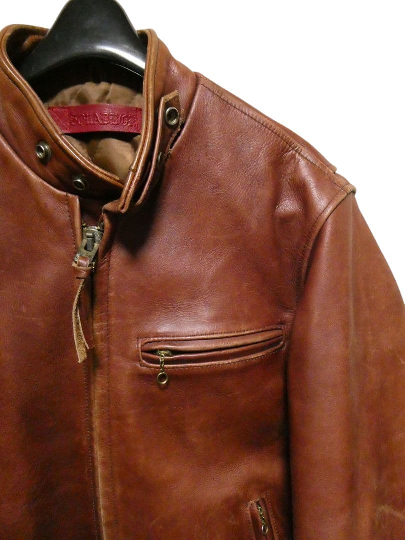 ステアハイド＆TALON！1970年代レプリカ！SQUADRONシングルレザー