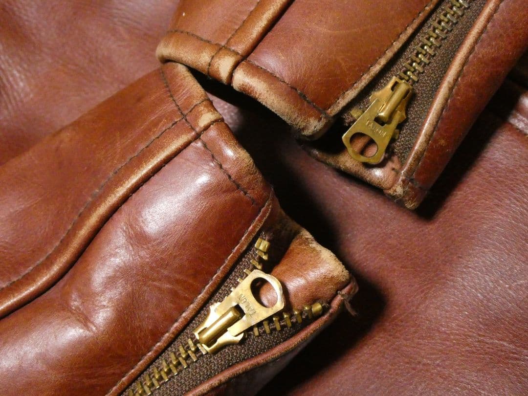 ステアハイド＆TALON！1970年代レプリカ！SQUADRONシングルレザー