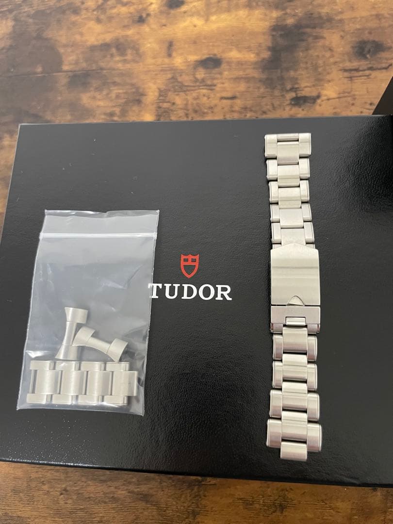 TUDOR ブラックベイ58 ブルー　ステンレスベルト付