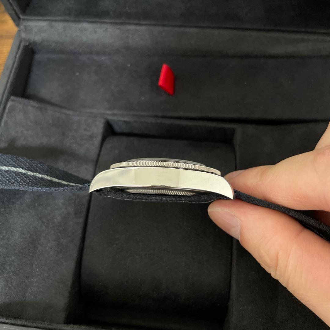 TUDOR ブラックベイ58 ブルー　ステンレスベルト付