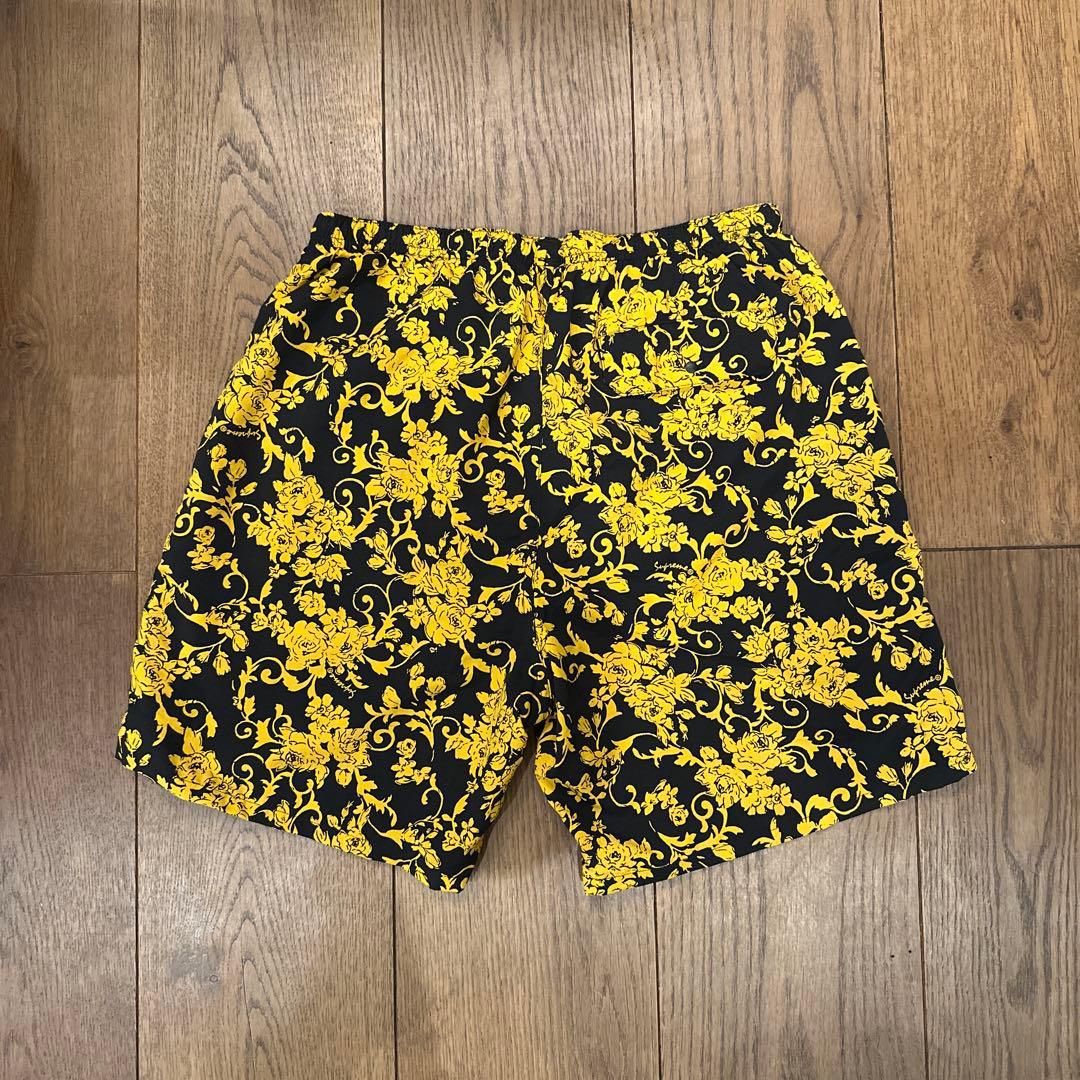 Supreme 花柄ショートパンツ small box ligo swim S