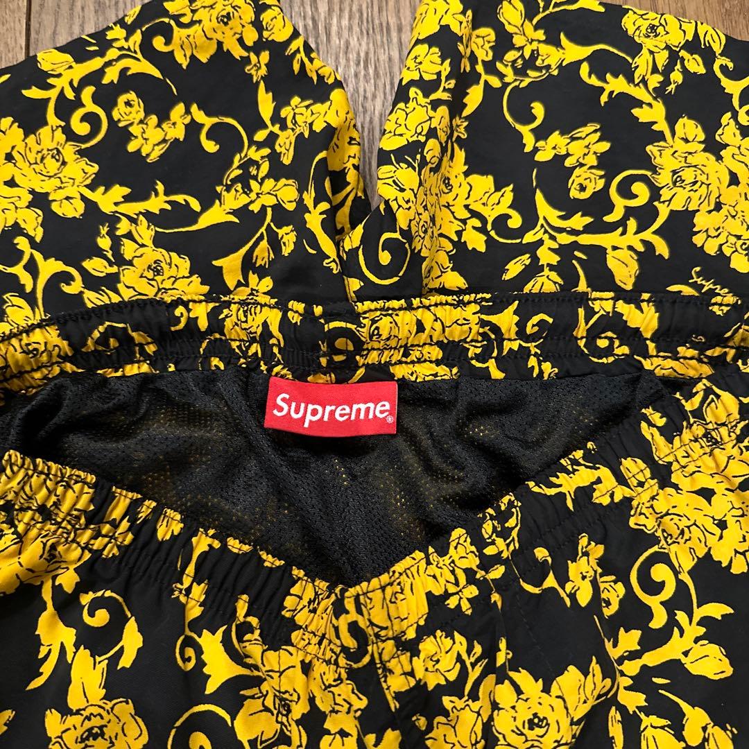 Supreme 花柄ショートパンツ small box ligo swim S