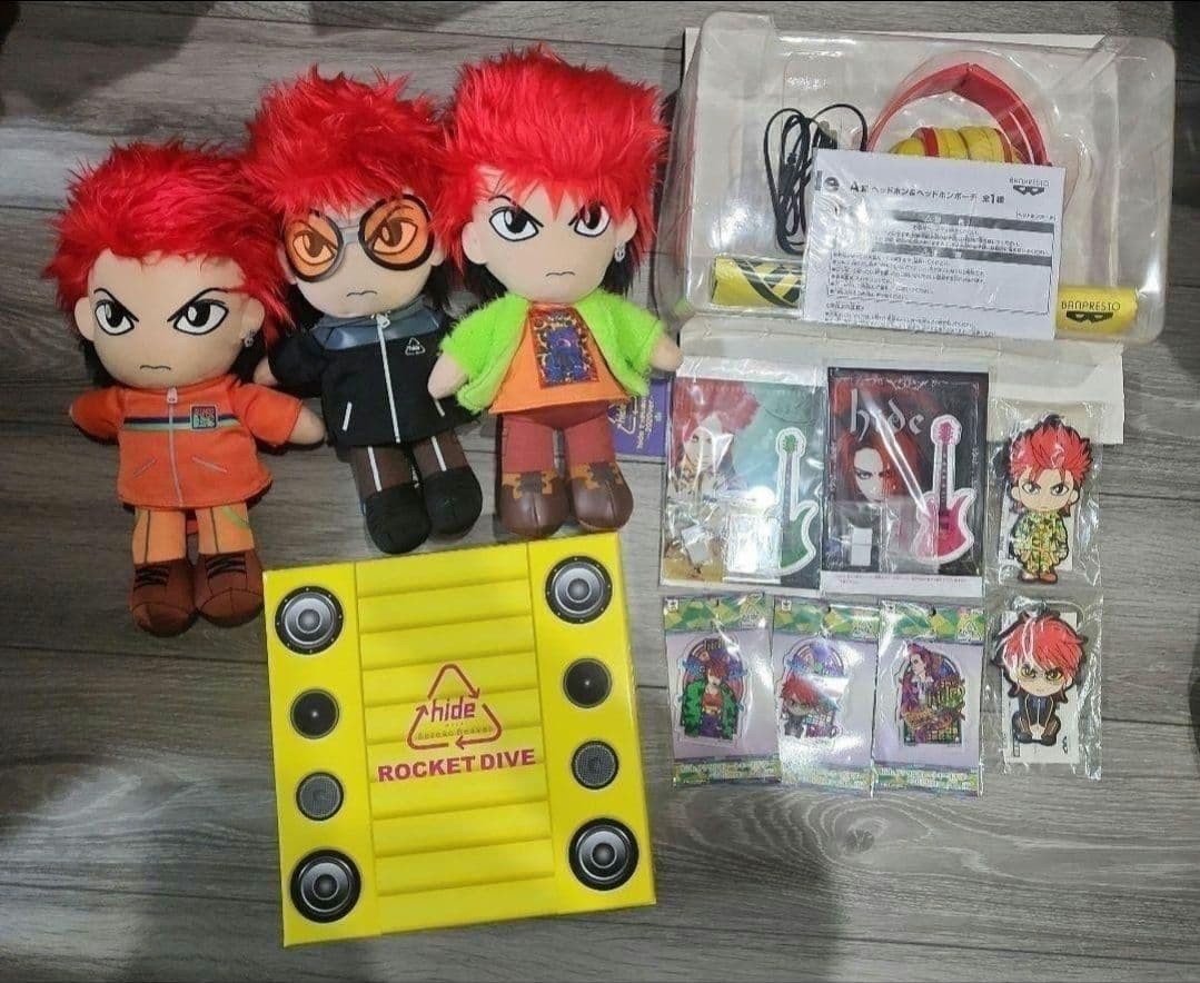 XJapan hide ともぬい ぬいぐるみ ヘッドホン まとめ売り 一番くじ