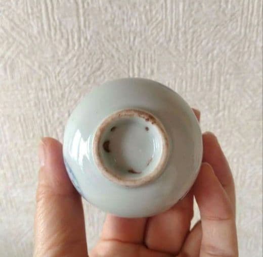 古伊万里染付丸文猪口江戸時代蕎麦猪口