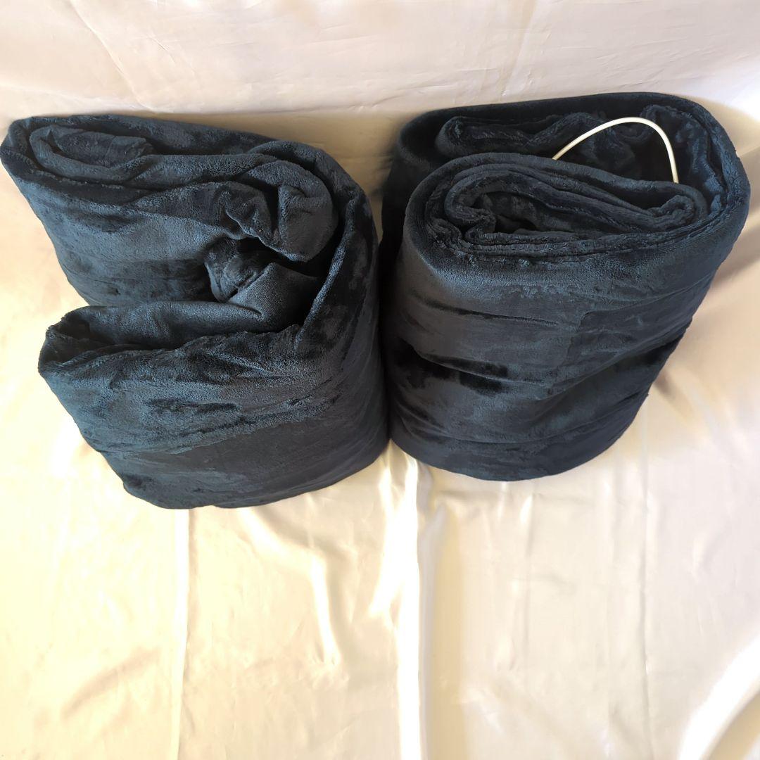 2個セット♥電気毛布 掛け敷きフランネル ふわふわ 暖か ダニ退治 丸洗い可