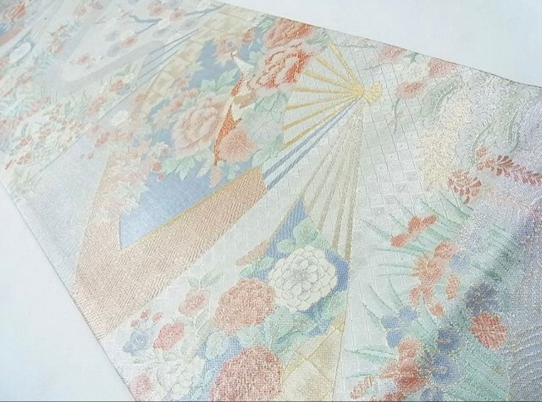 振袖 フルセット6点サイズS〜M 手描き　御所車枝花文　暈し染め　金銀彩　正絹