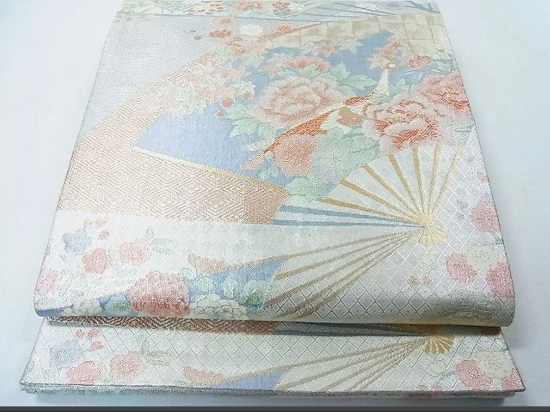 振袖 フルセット6点サイズS〜M 手描き　御所車枝花文　暈し染め　金銀彩　正絹