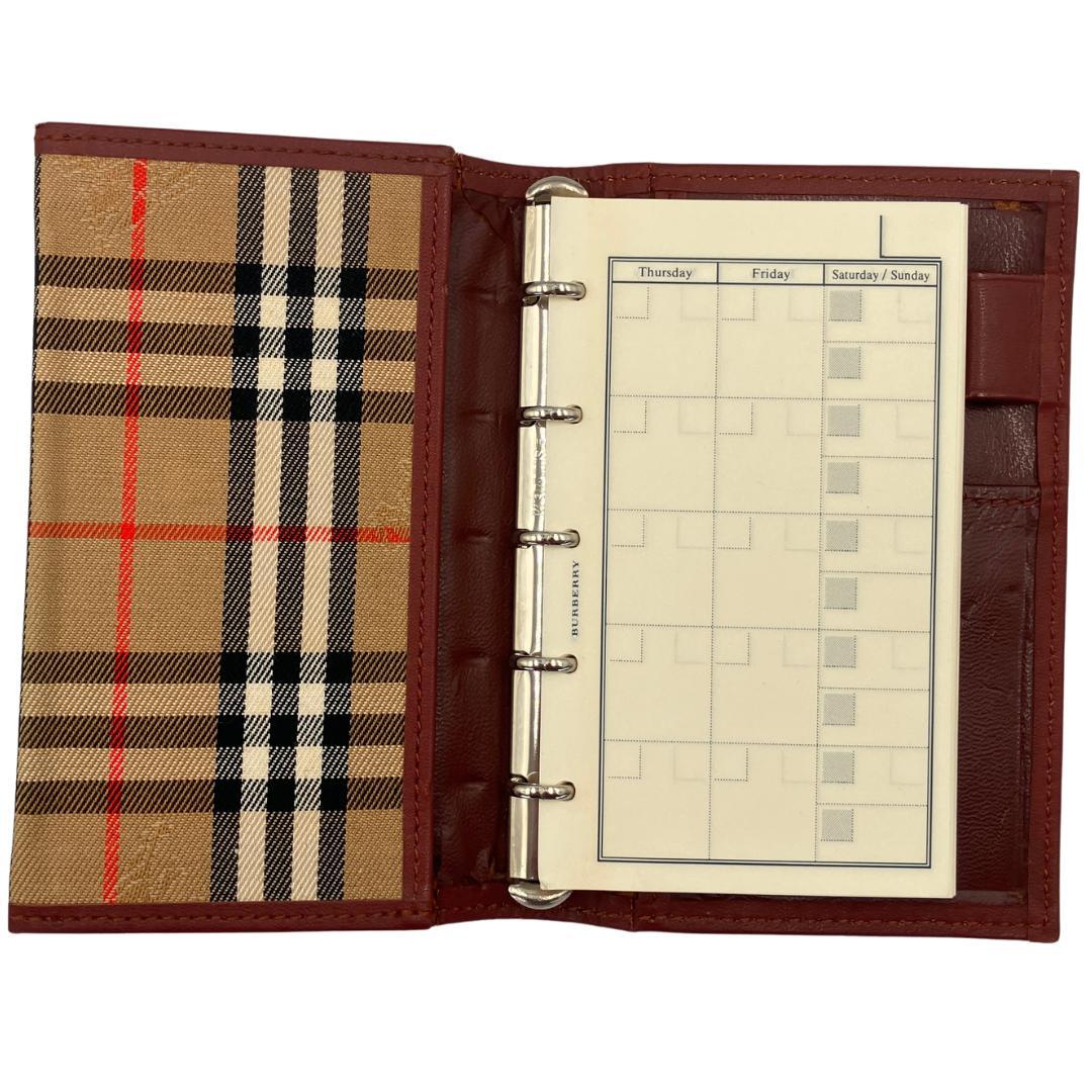 BURBERRY バーバリー 6穴 システム手帳 カバー ノバチェック