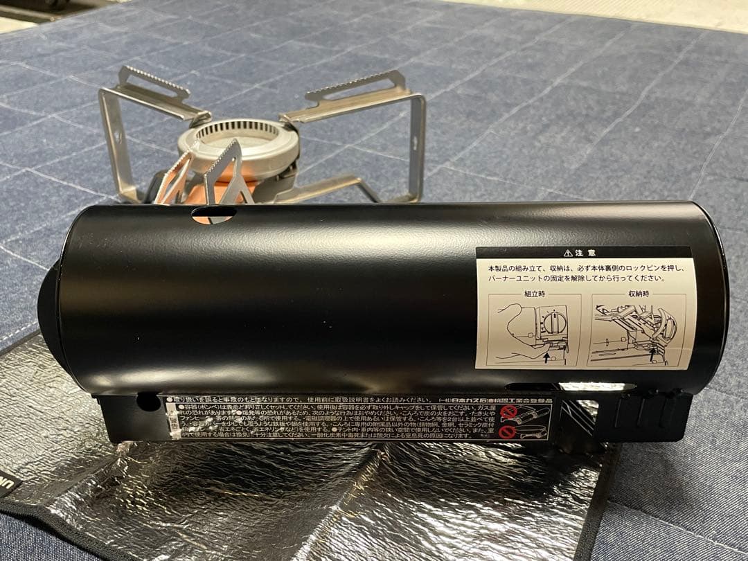 8*8様 未使用！スノーピーク ＆CAMPバーナー（黒） +シート+ケー