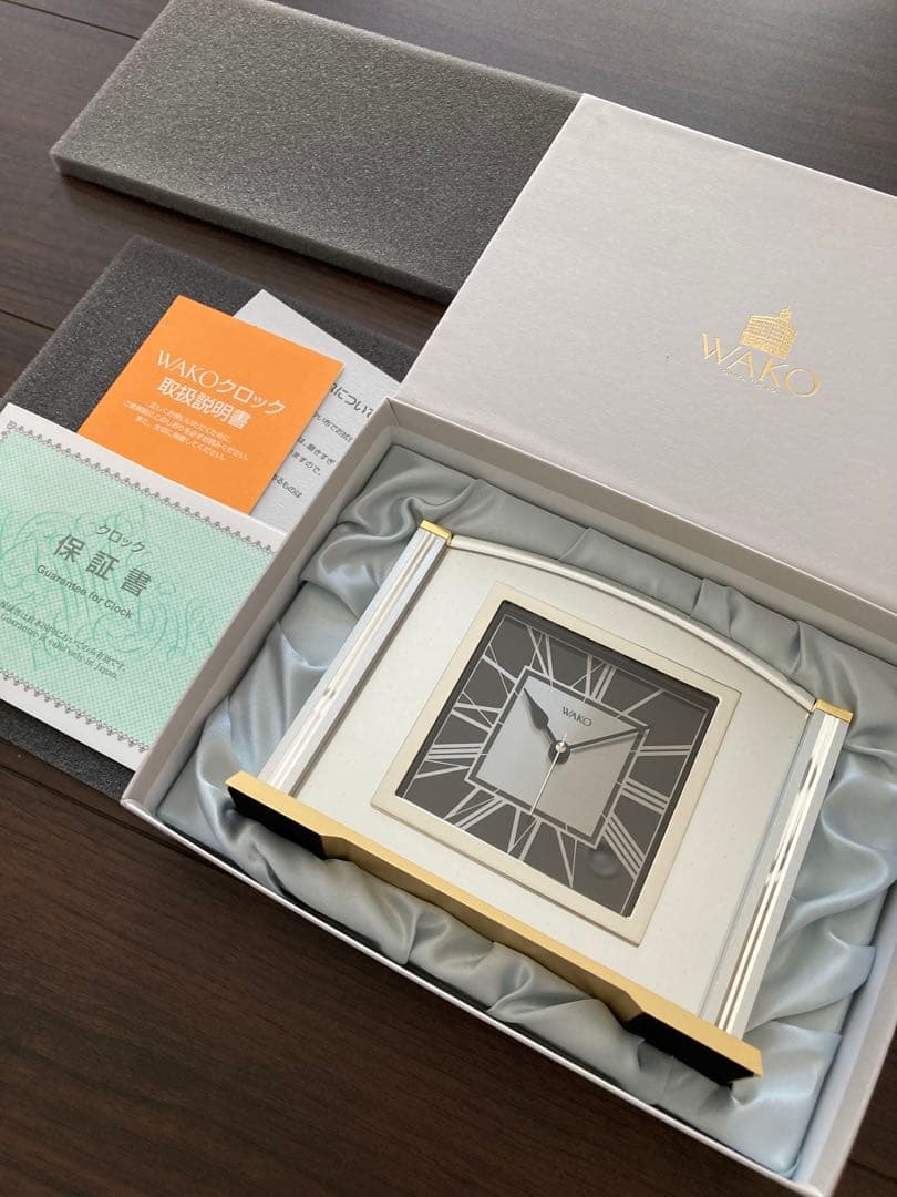 【新品】WAKOクロック MYS088S シルバー