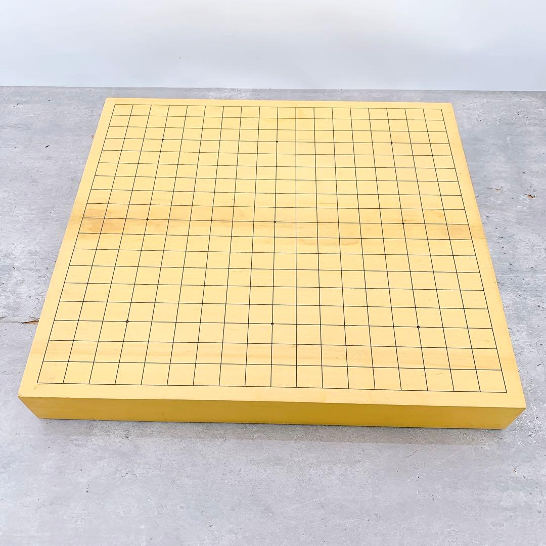 卓上碁盤 本榧 ハギ板 天地柾 高級天然木 2寸 3枚継