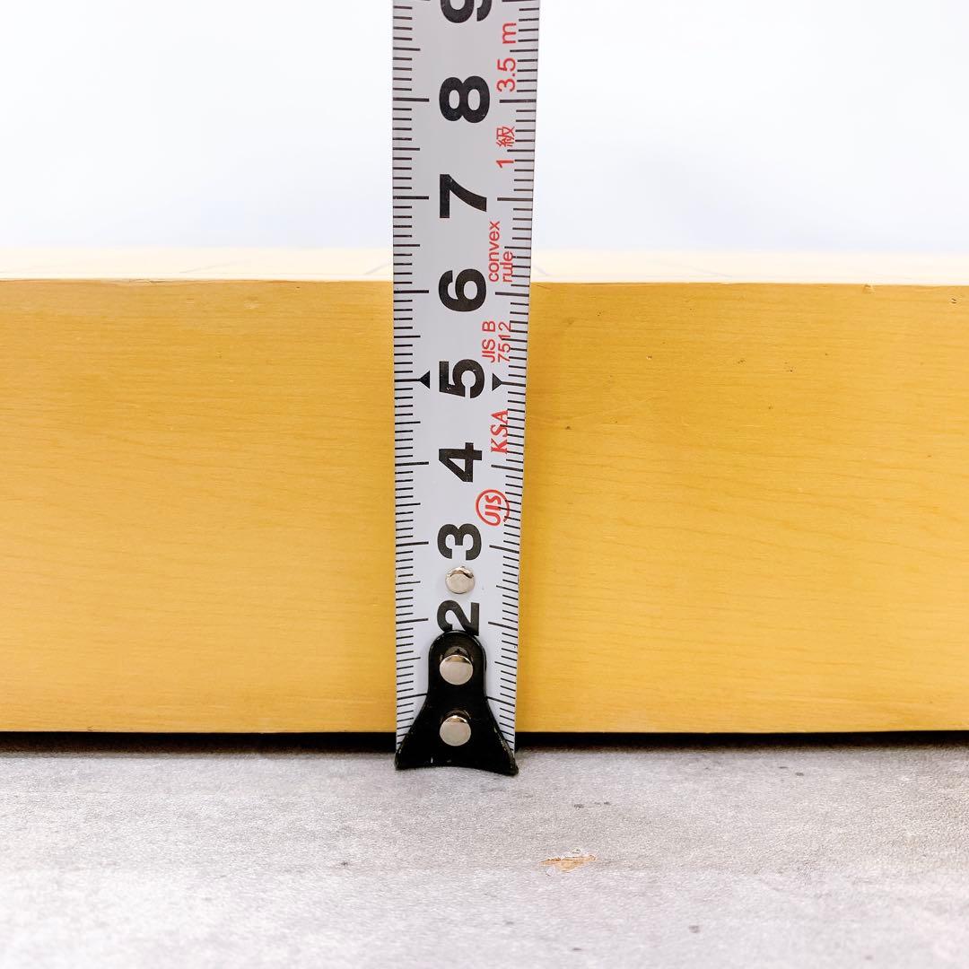 卓上碁盤 本榧 ハギ板 天地柾 高級天然木 2寸 3枚継