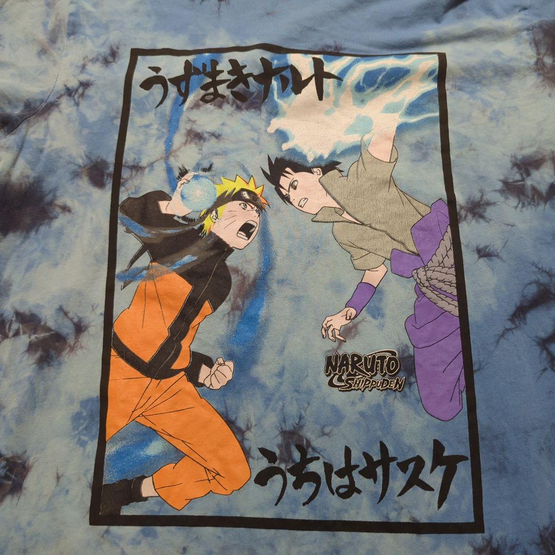 激レア　ナルトvsサスケ　最終決戦　ヴィンテージ　タイダイ　tシャツ　M　疾風伝