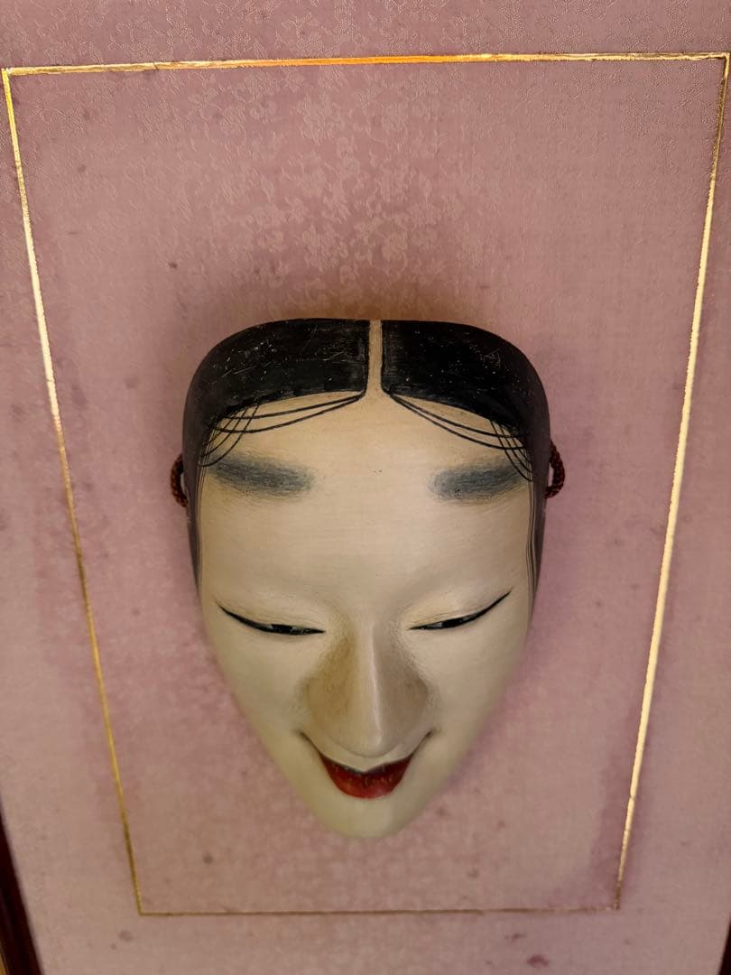 能面 木彫り　小面(こおもて)