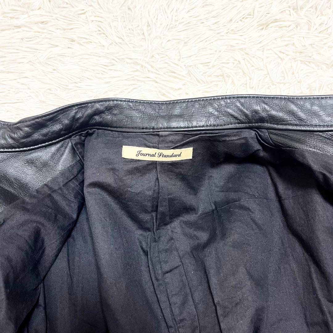 美品✨ジャーナルスタンダード レザージャケット カウハイド シングル 黒 L 秋