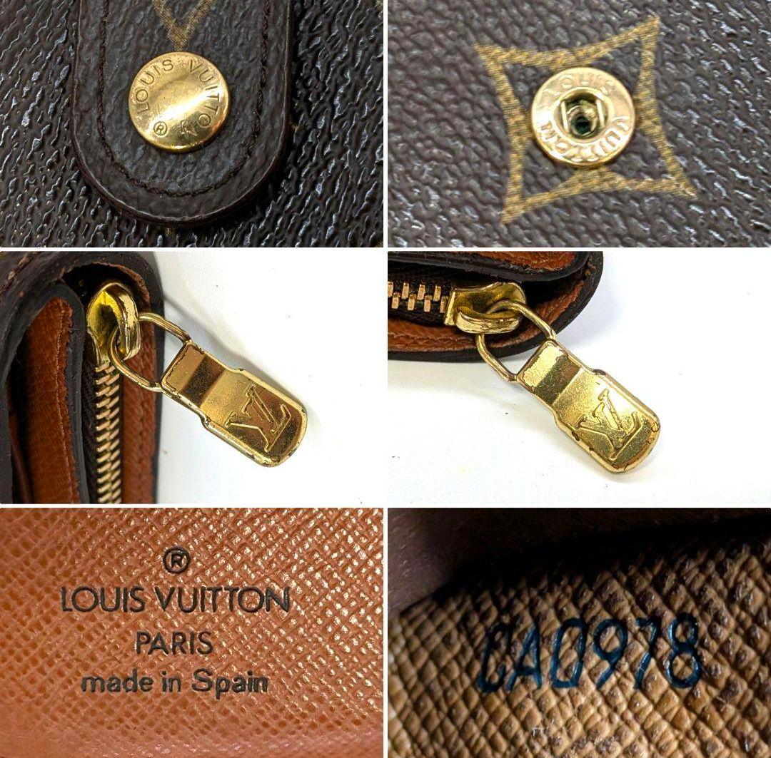 ルイヴィトン モノグラム コンパクトジップ 折り財布 B2