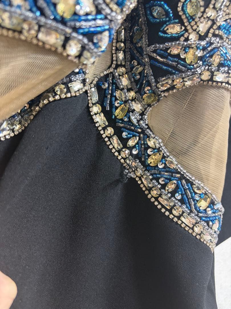 sugar ビーズ装飾 カットアウトナイトドレス