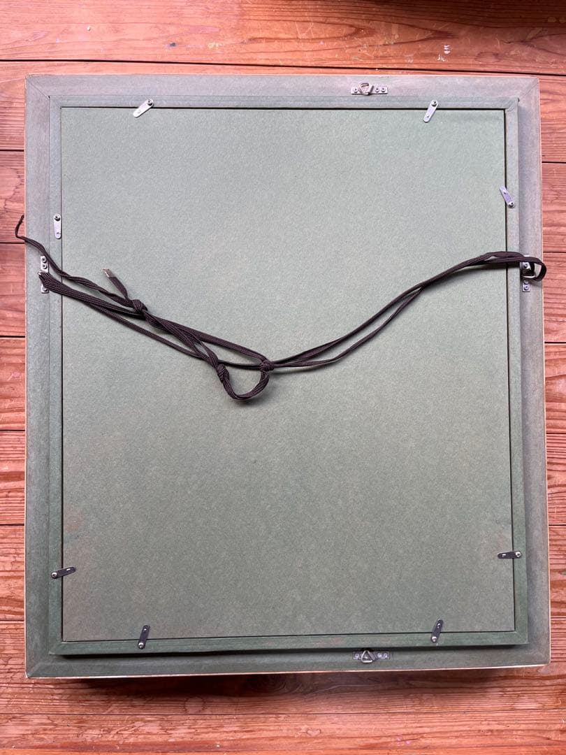 装飾的な油彩額縁 F8号サイズ　ゴールドとグレー