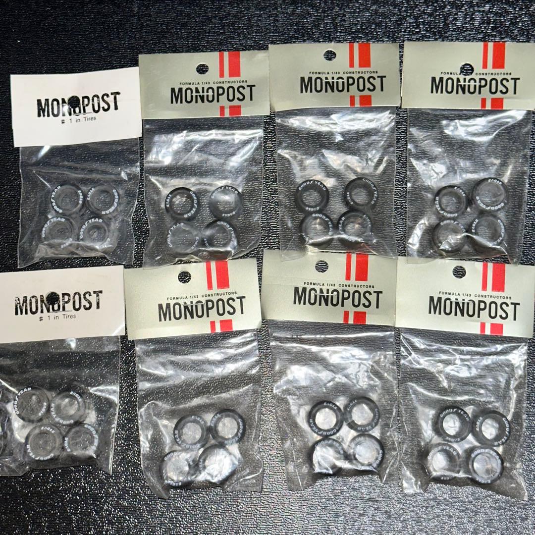 [G1038] MONOPOST 1/43 タイヤ　ホイールセット　グッドイヤー